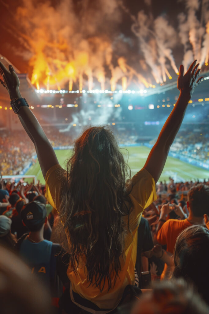 los-aficionados-aplauden-en-la-final-de-futbol-entre-argentina-y-colombia